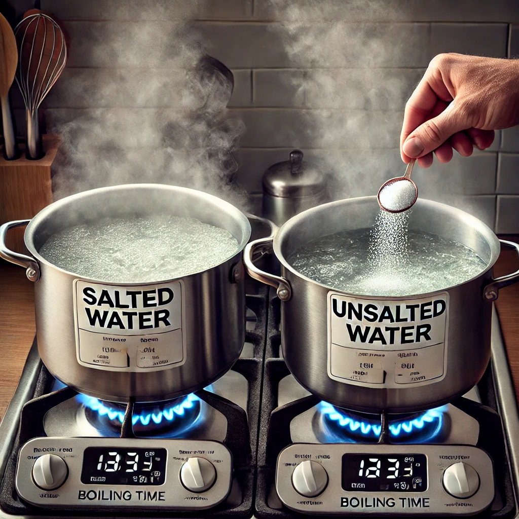 Does salt make water boil faster