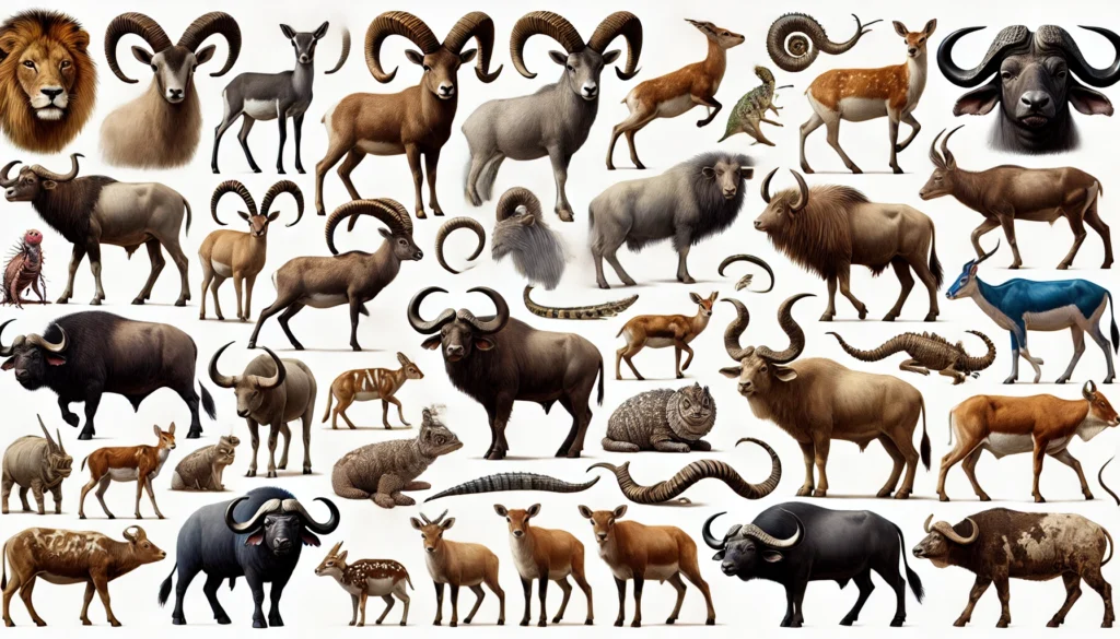 animals with horns