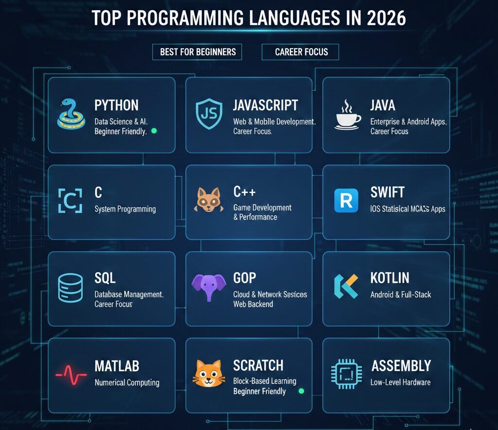 best programming language for beginners learning coding