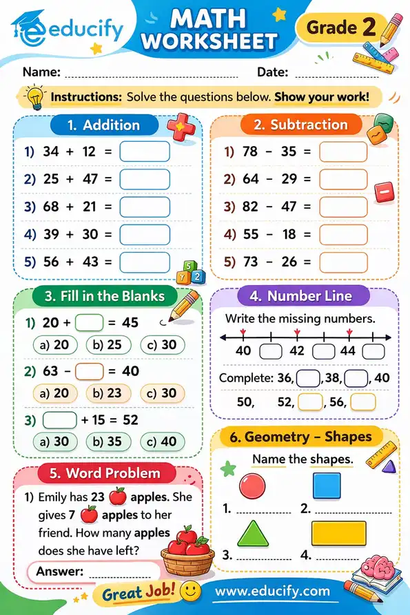 Free printable maths worksheet