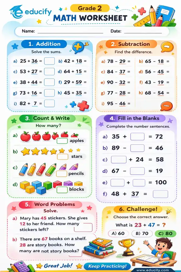 Free printable maths worksheet