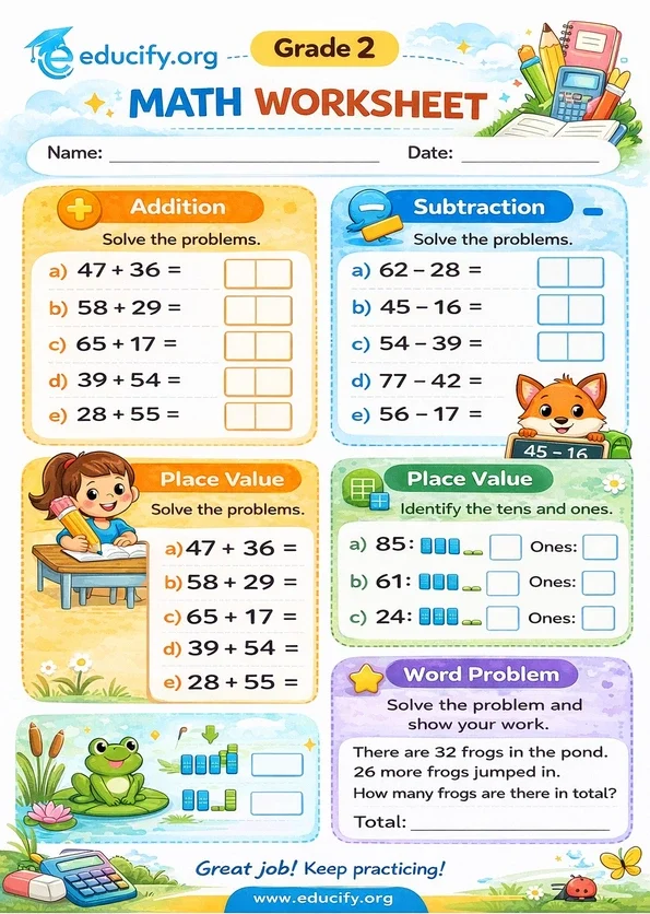 Free printable maths worksheet